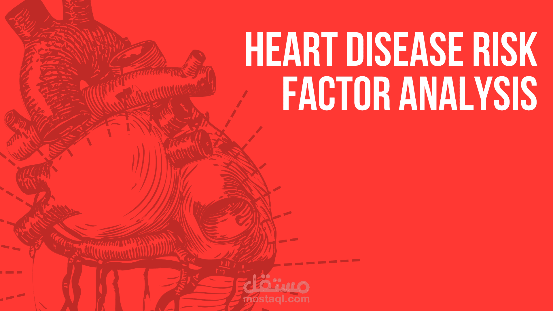تحليل عوامل الخطر المرتبطة بأمراض القلب باستخدام تقنيات التحليل البياني