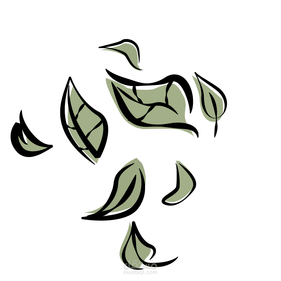 أوراق شجر عشوائية