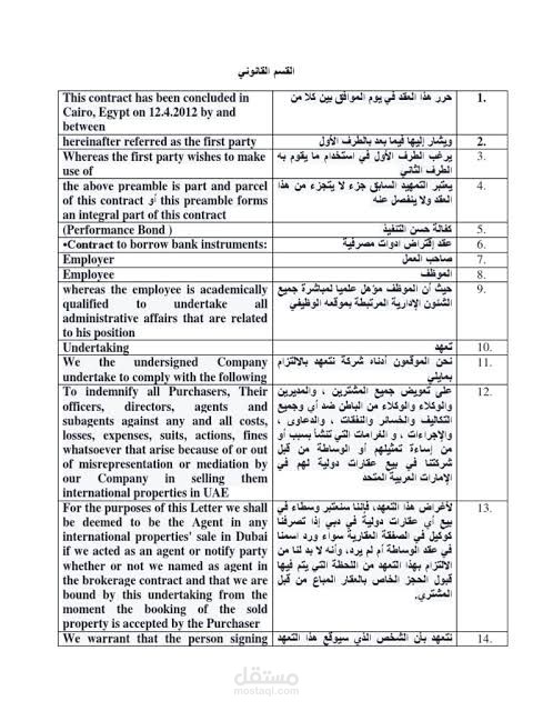 عقد قانوني