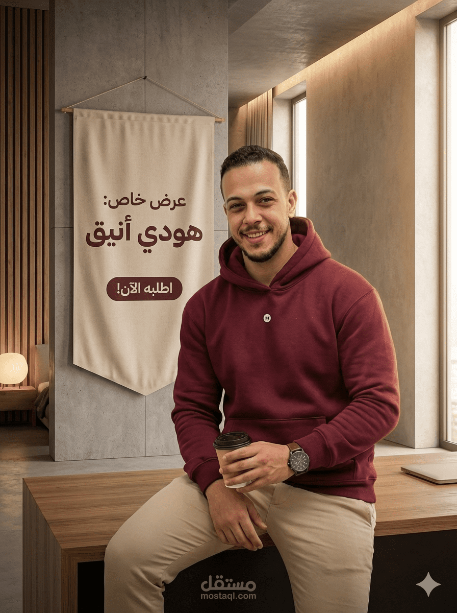 عمل صور لبراند ملابس