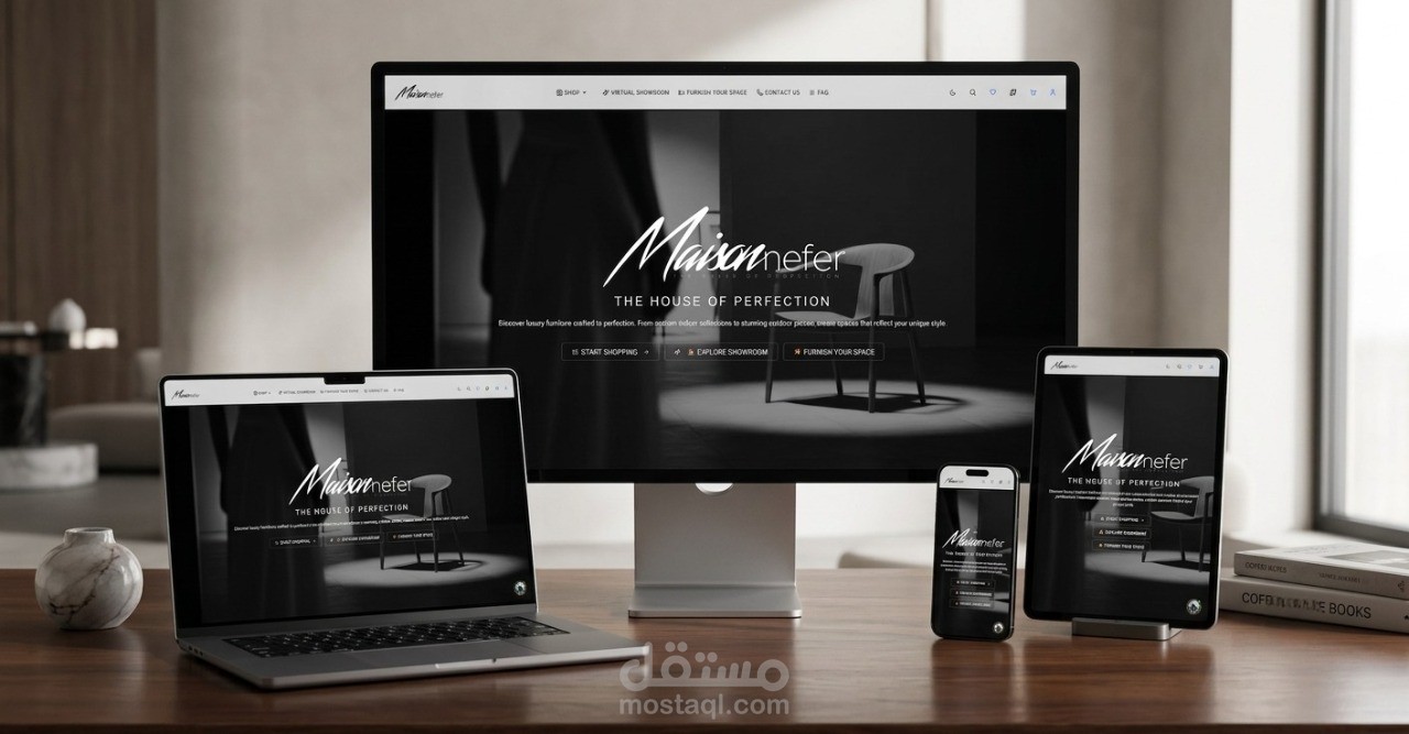 MAISON NEFER — Immersive 3D & AR E-Commerce Platform