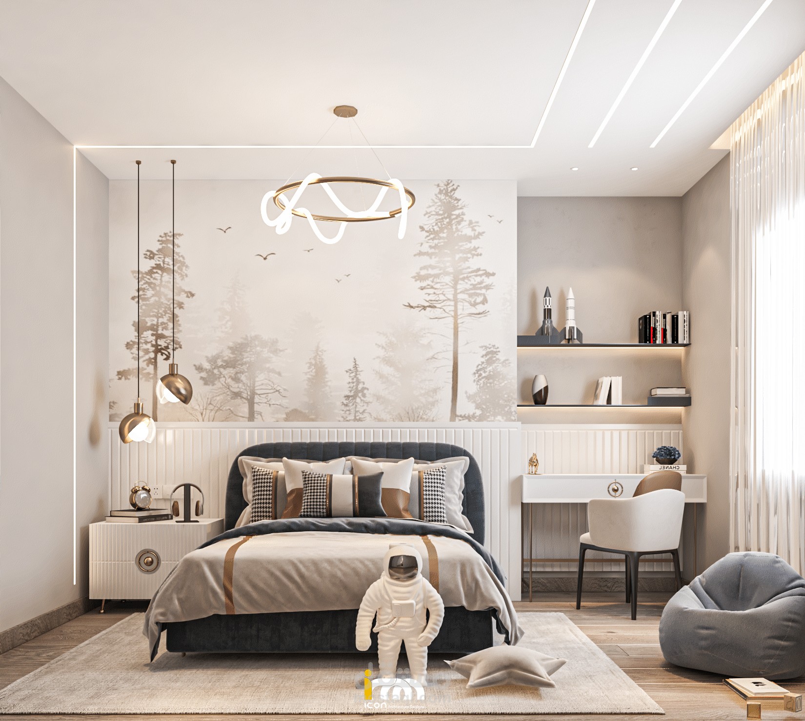 غرفة ولد مودرن