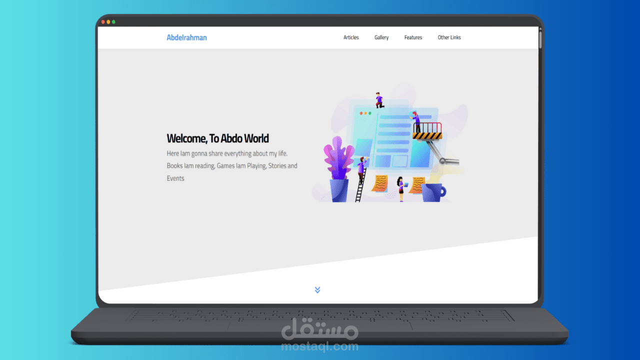 تصميم لصفحة هبوط متجاوبه مع كل الشاشات