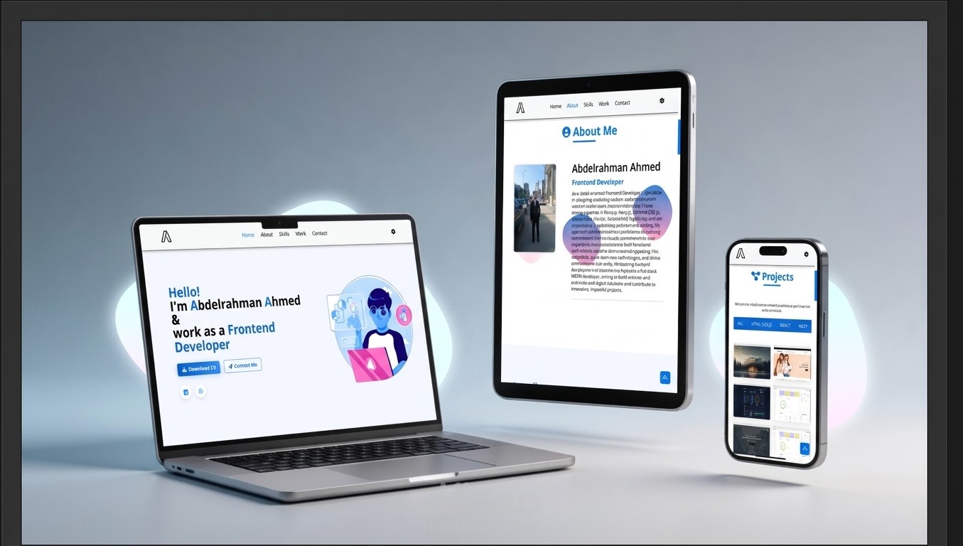 موقع Portfolio شخصي احترافي