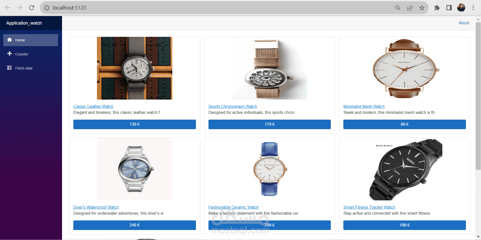 Online Watch Sales Web site