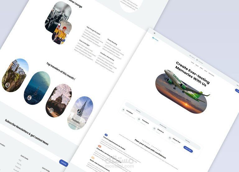 برمجة موقع طيران | Aviation website
