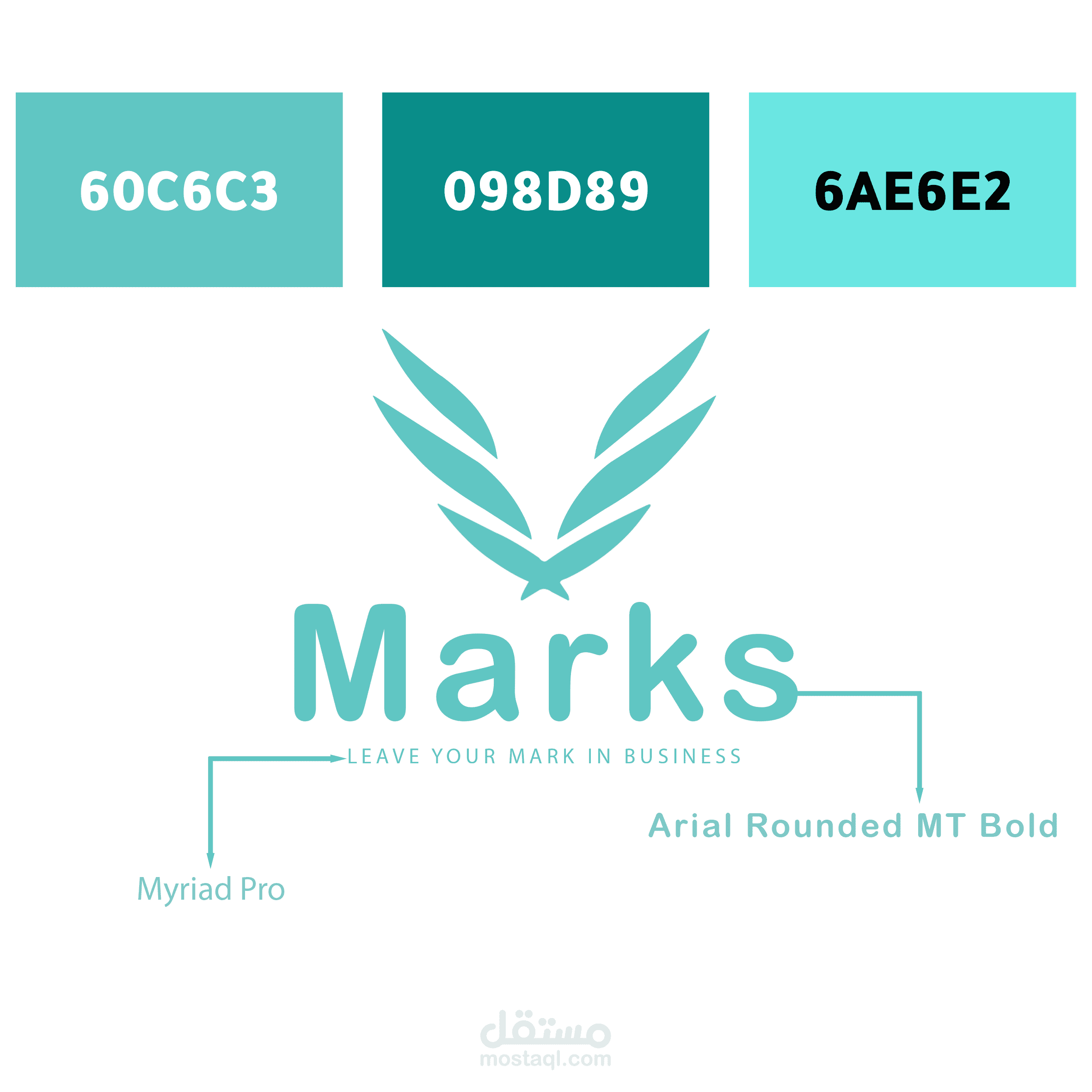 تصميم هوية بصرية لشركة كورسات توظيف