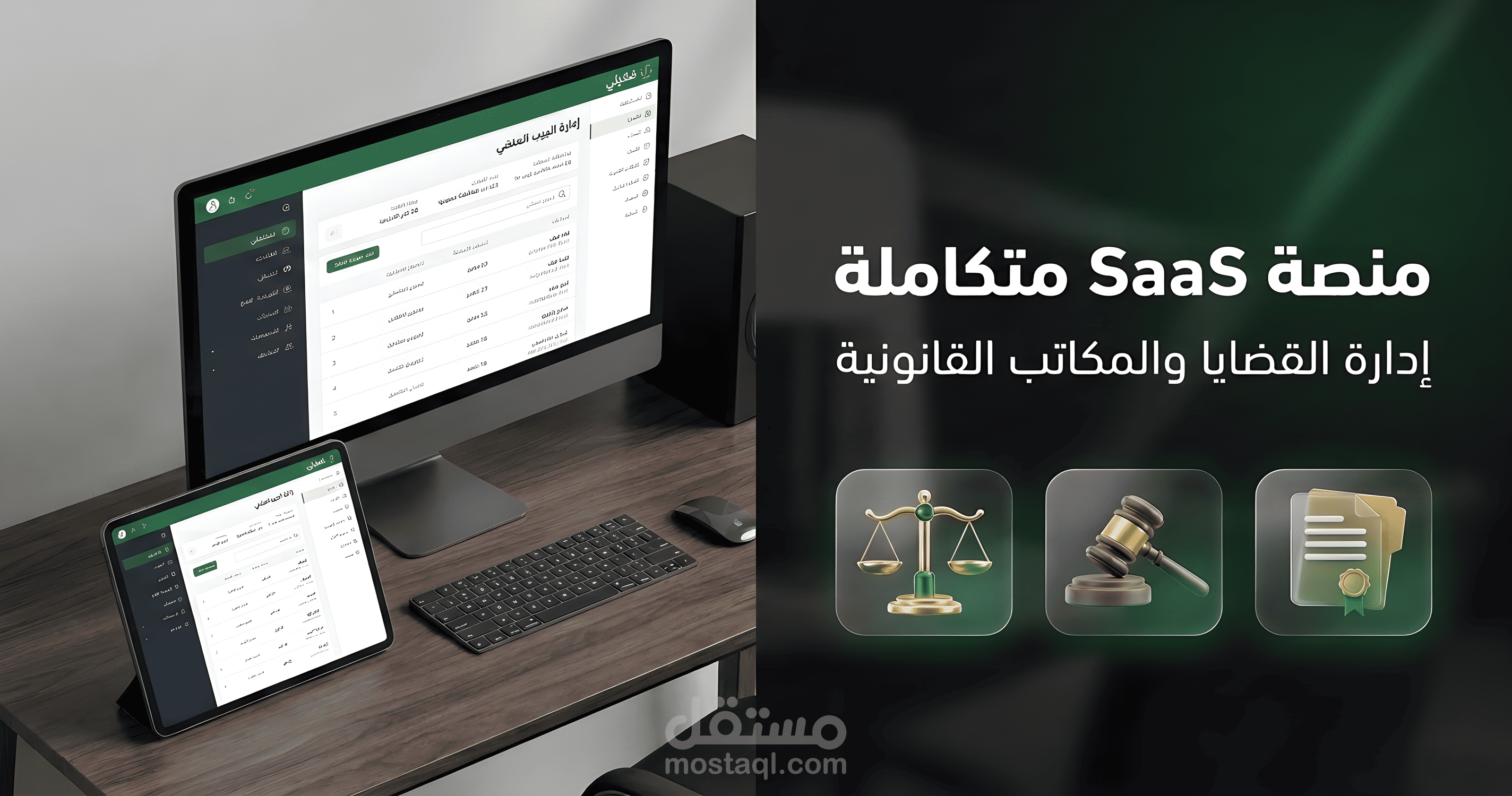 منصة قضيتي | SaaS متكامل لإدارة مكاتب المحاماة