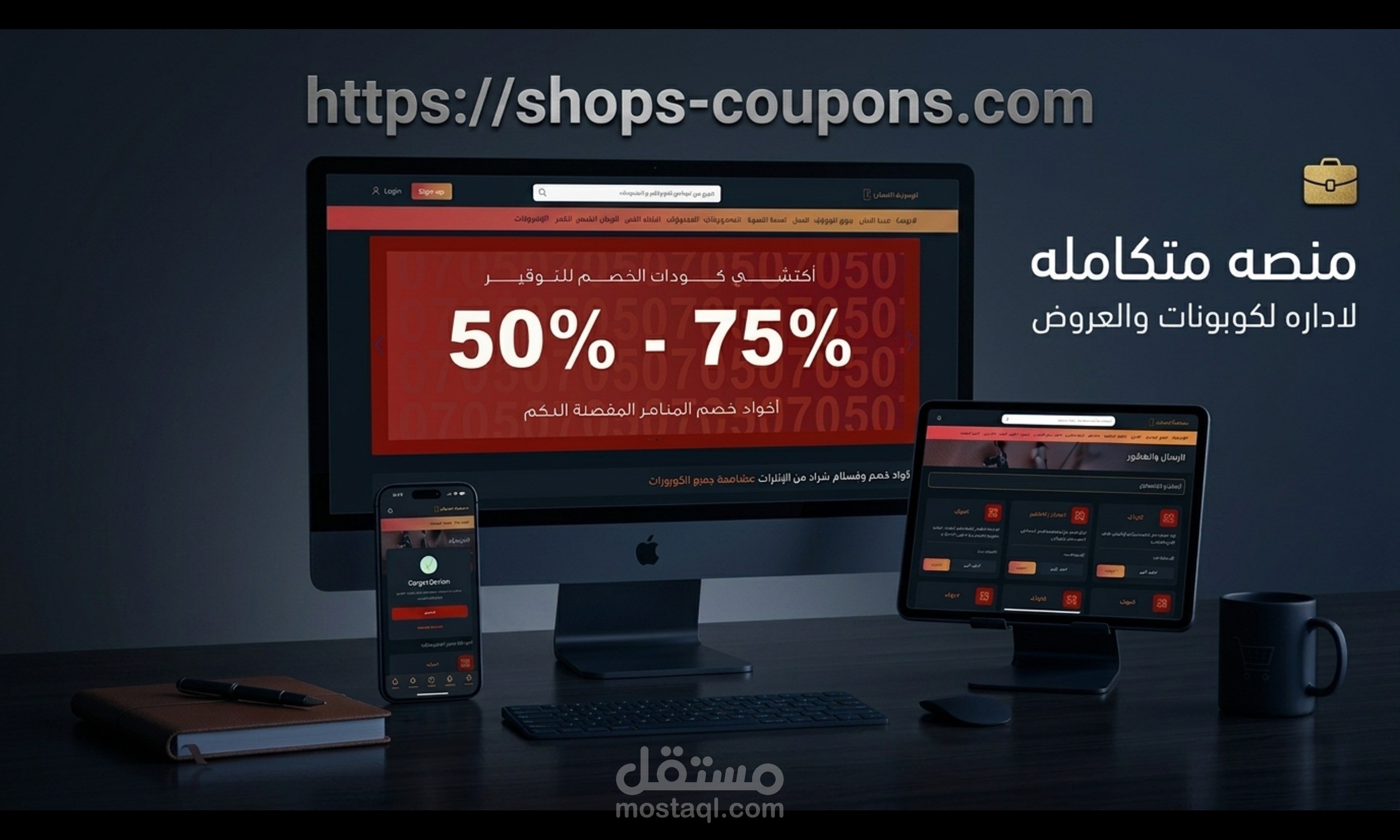 منصة متكاملة لإدارة الكوبونات والعروض والخصومات