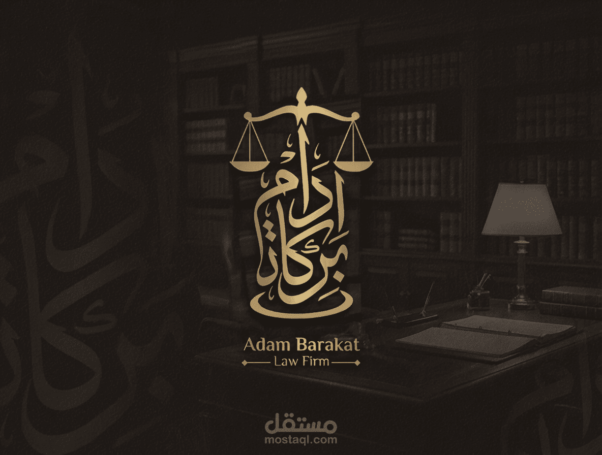 لوجو لمكتب محاماة " ادم بركات "