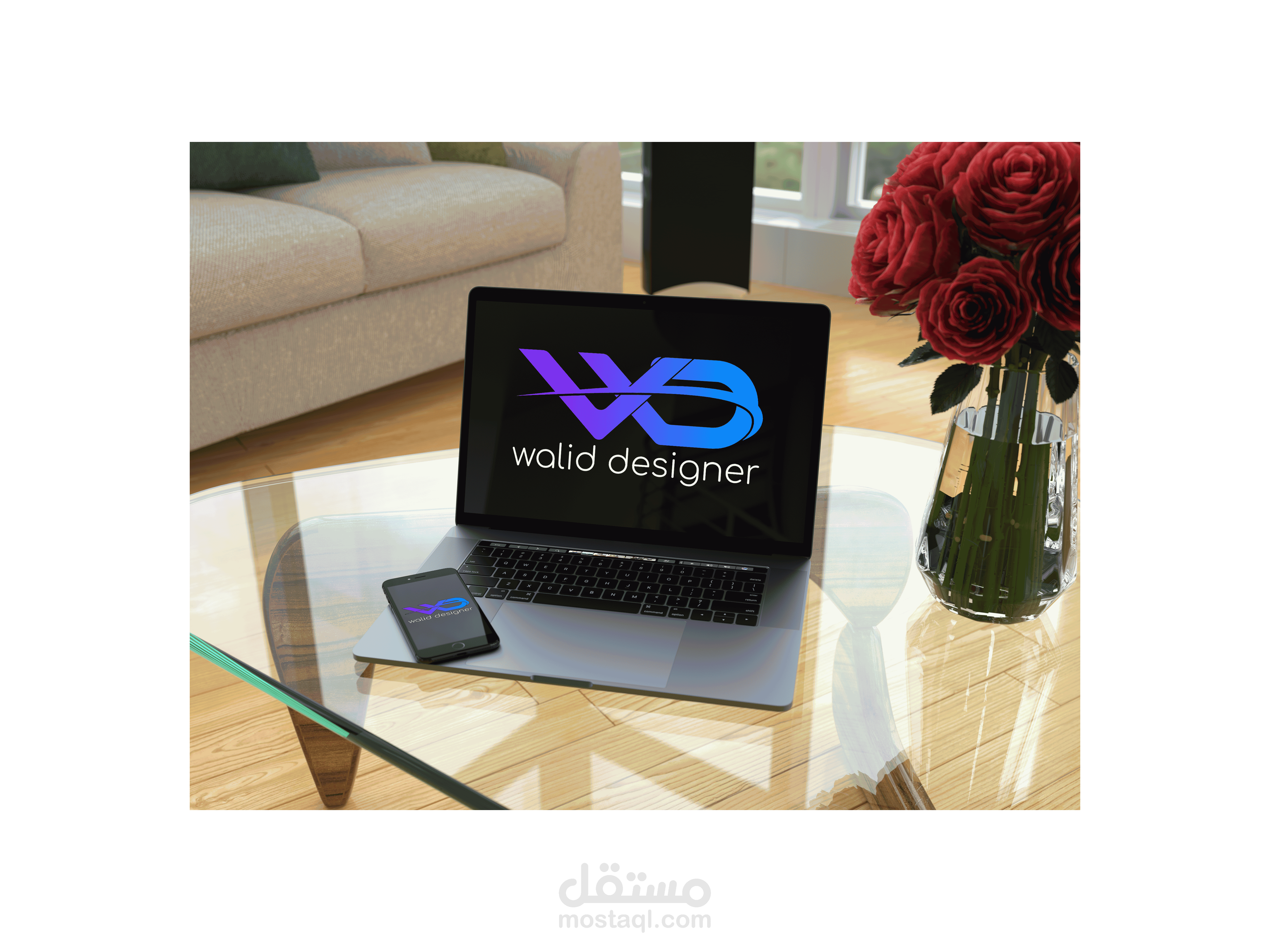 تصميم شعار شخصي - وليد ديزاينر -