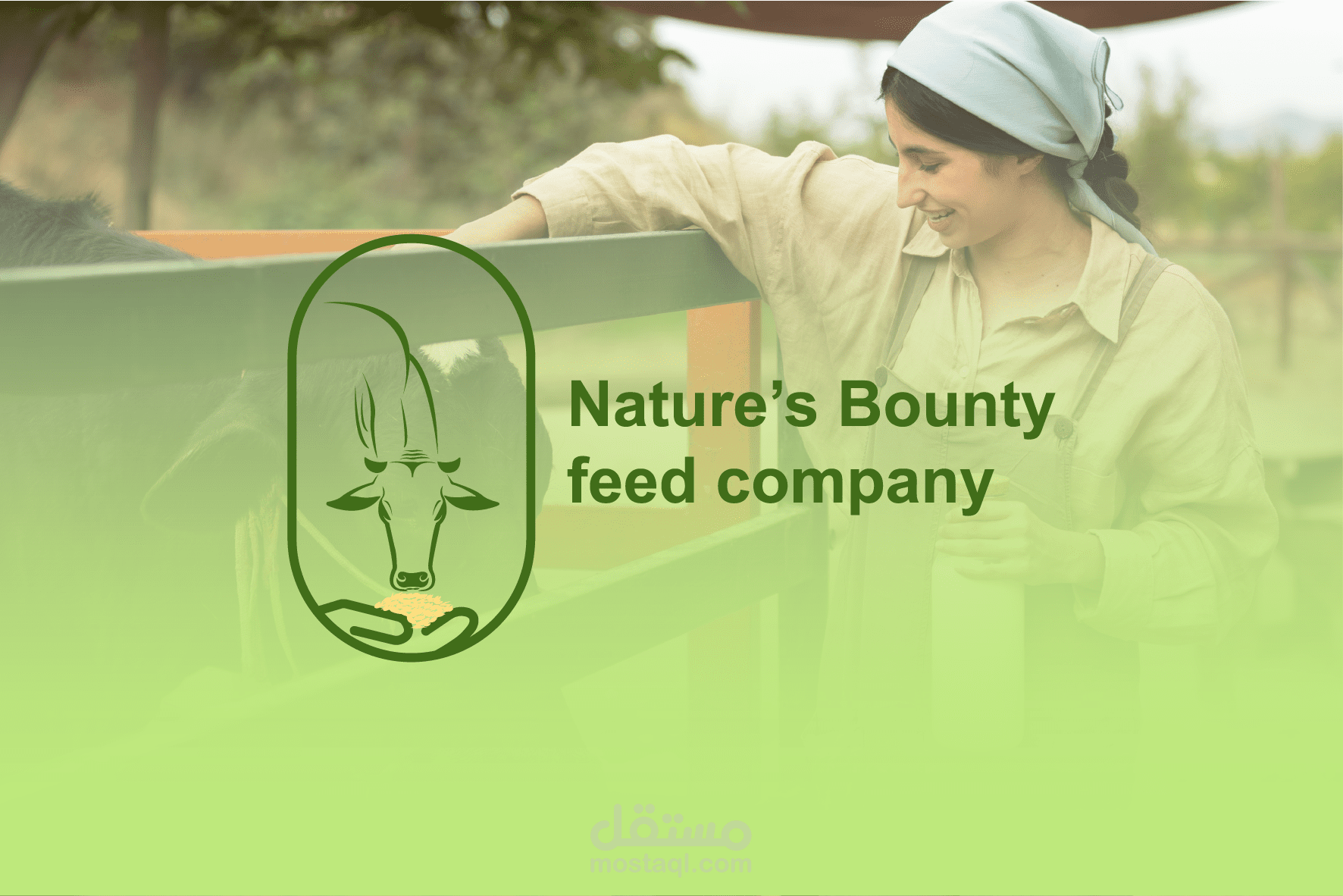 تصميم علامة تجارية كاملة لمشروع Nature's Bounty feed company