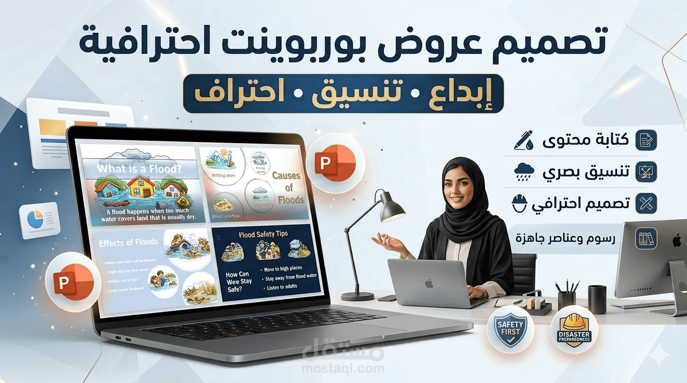 تصميم عرض بوربوينت تعليمي احترافي