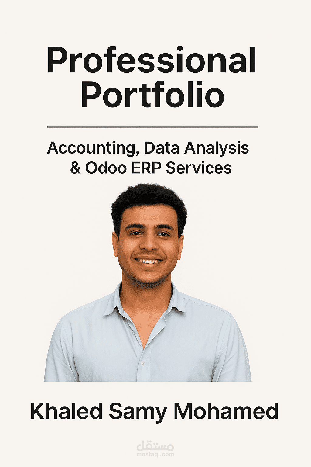 بورتفوليو مهني – خدمات المحاسبة وتحليل البيانات و Odoo ERPProfessional Portfolio – Accounting, Data Analysis & Odoo ERP Services