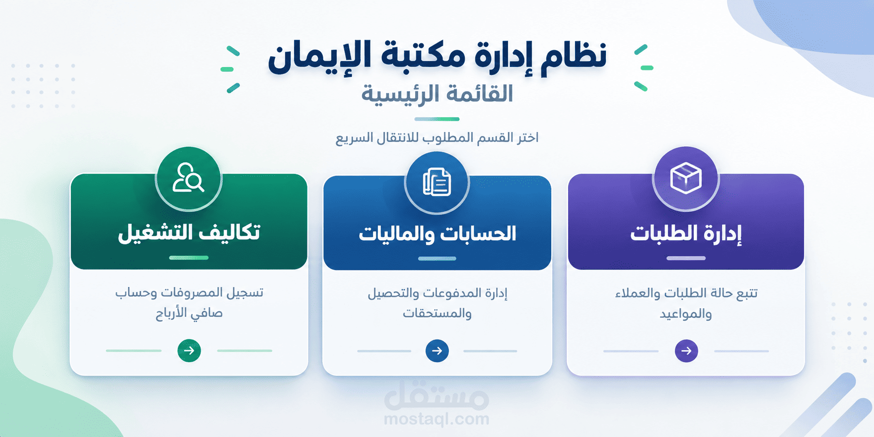 تصميم نظام إداري ومالي متكامل لإدارة الطلبات والمبيعات والأرباح (مكتبة الإيمان)