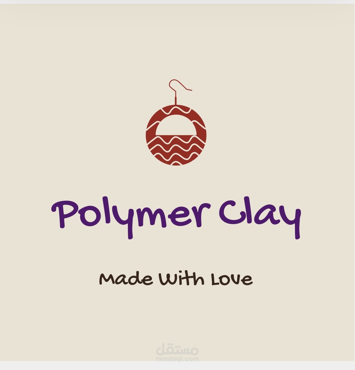 تصميم شعار لمتجر polymer clay