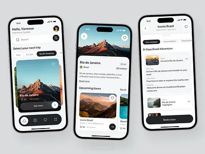 مصممه  واجهة تطبيق توصيل طعام UX UI