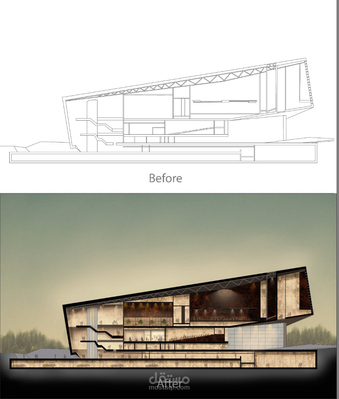 اظهار معماري 2D )Sections)