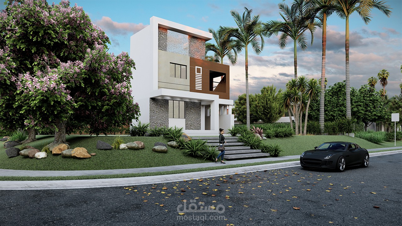 تصميم فيلا مودرن