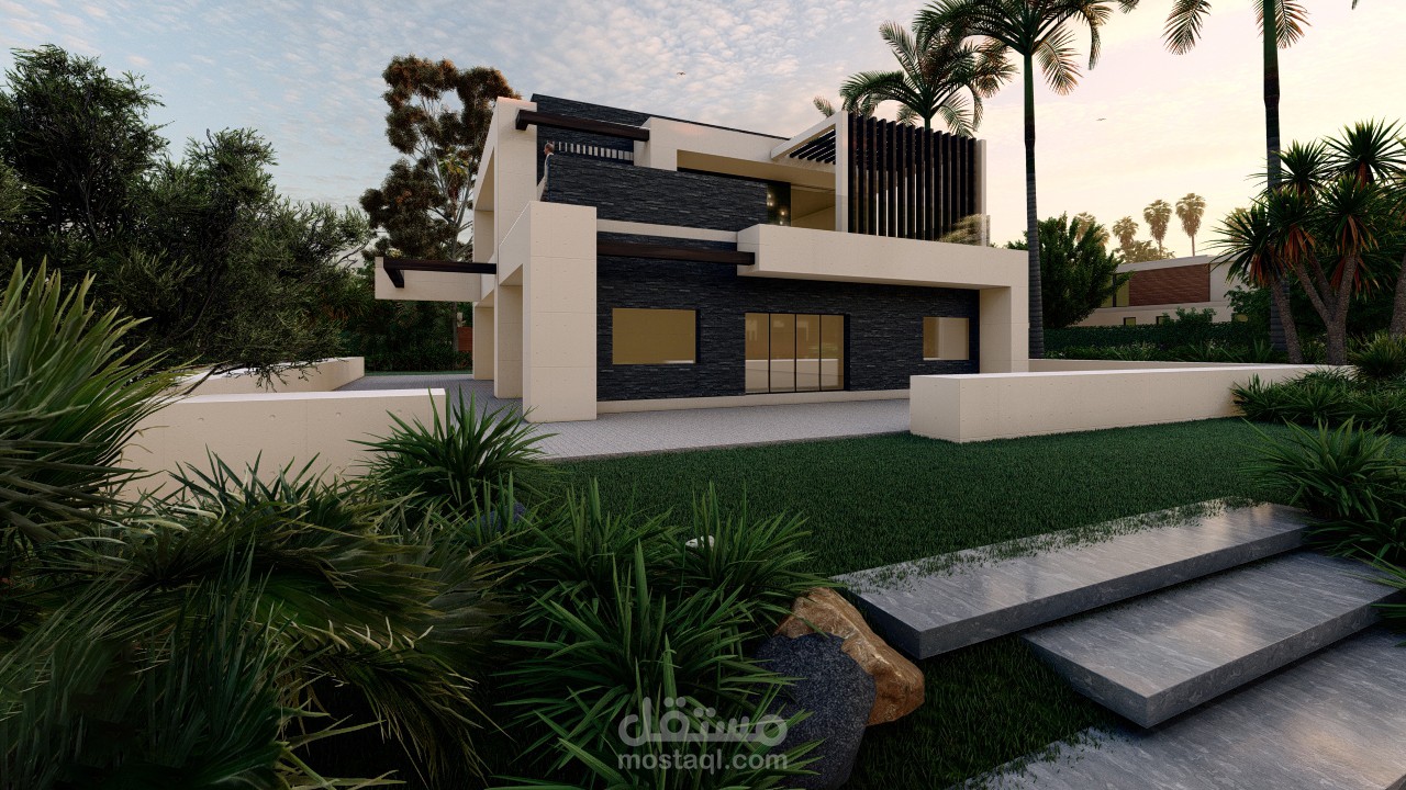 تصميم مودرن لفيلا