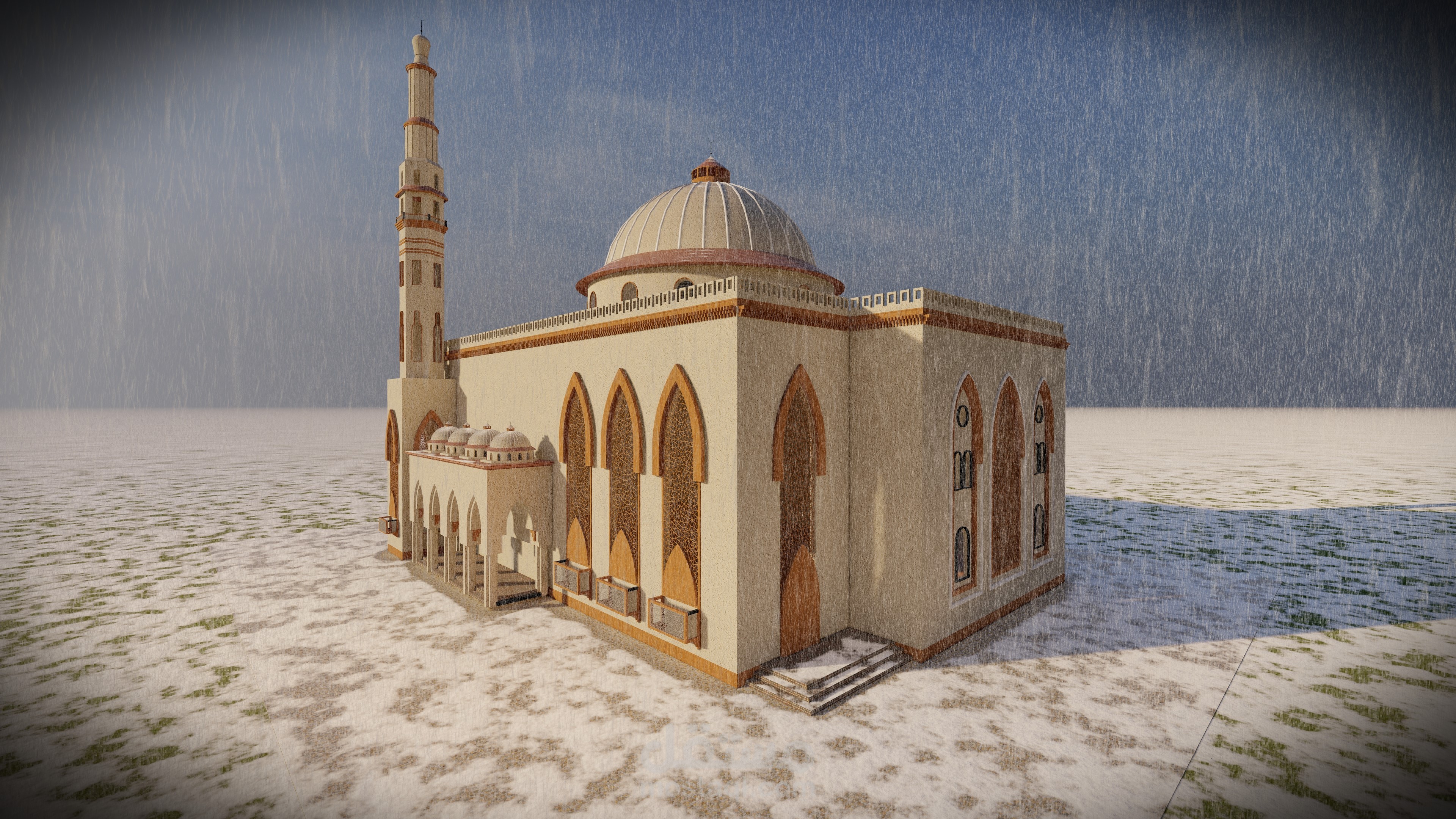 تصميم مسجد