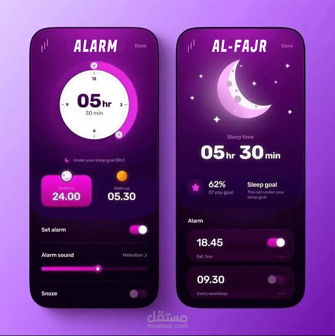 تصميم لتطبيق على الهاتف المحمول