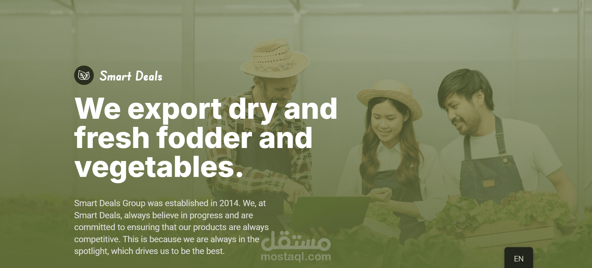 Smart Deals – منصة متكاملة للزراعة وتصدير المنتجات الزراعية