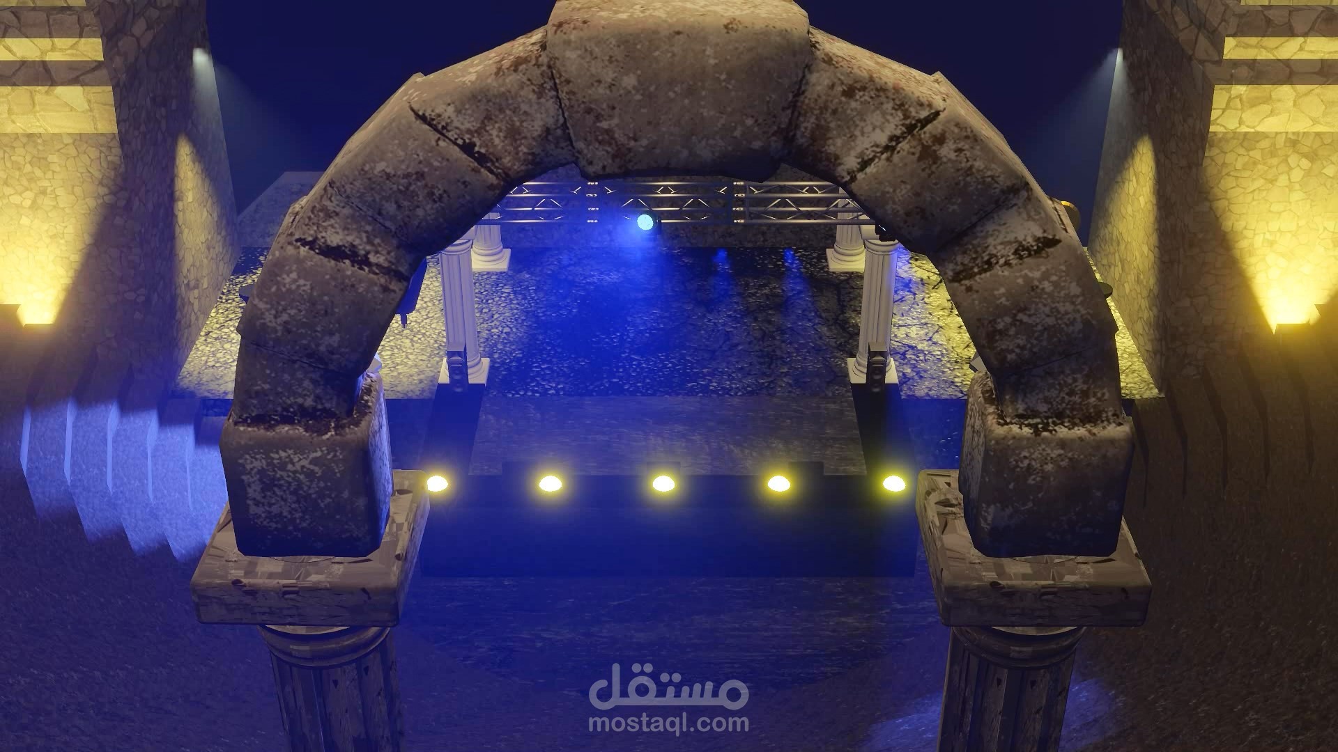 تصميم لمسرح ثلاثي الأبعاد