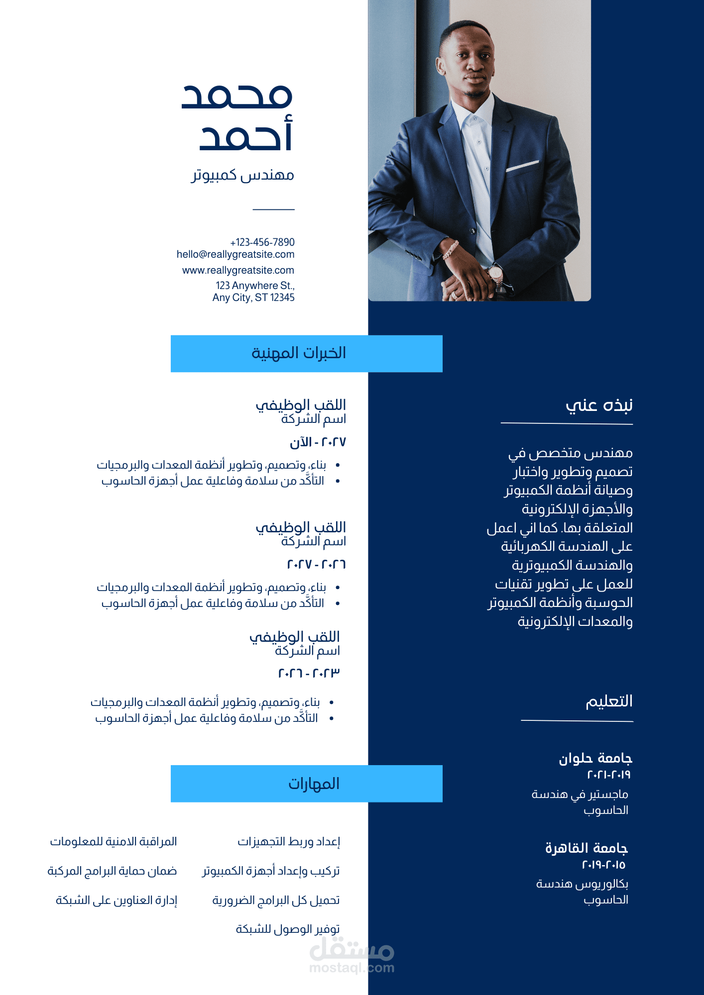 سيرة ذاتية احترافية