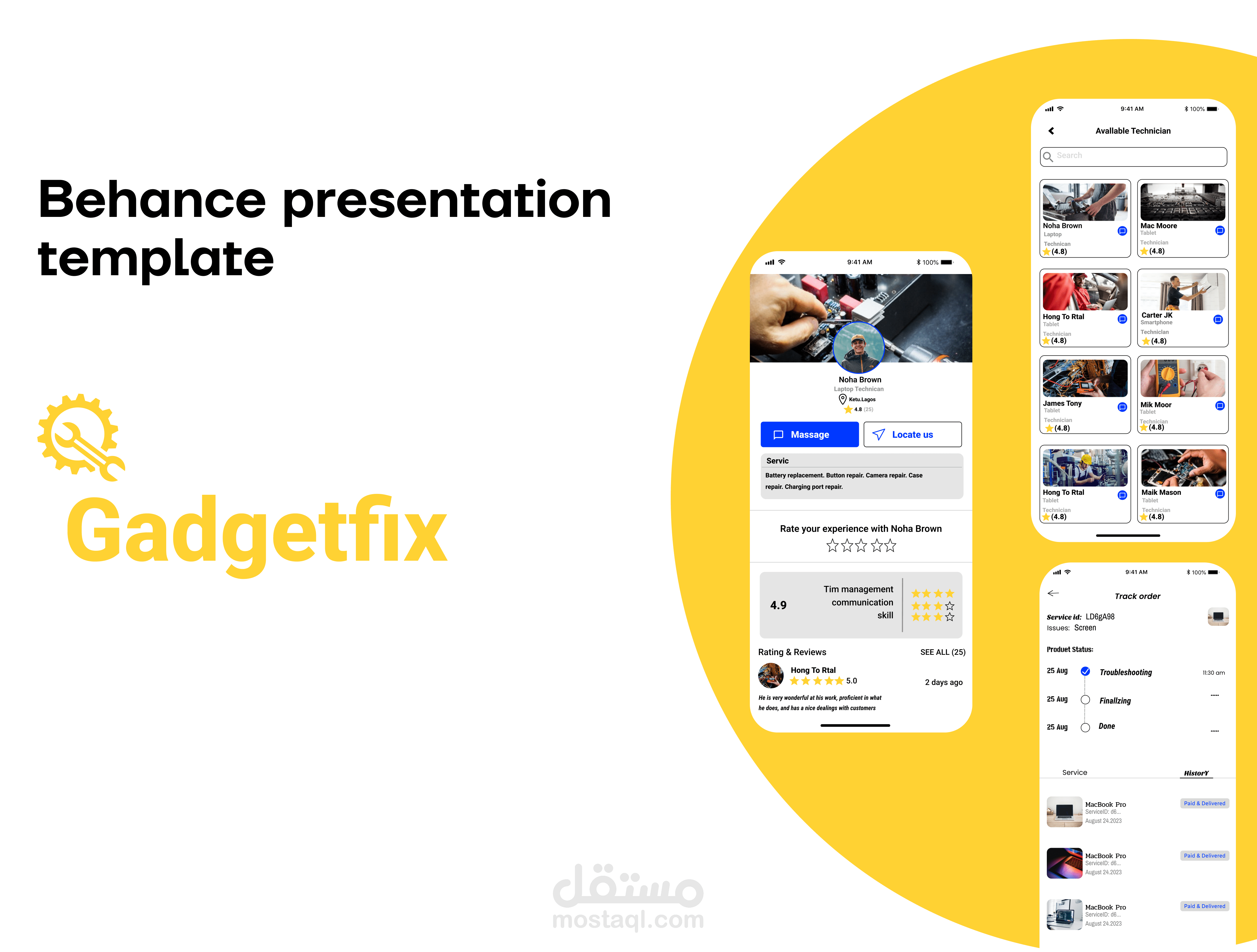 Gadgetfix Mobile Application