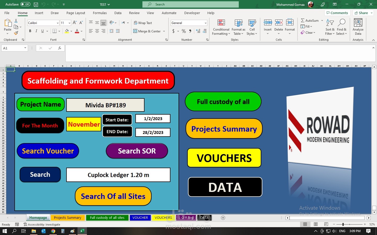 Projects Summary Report