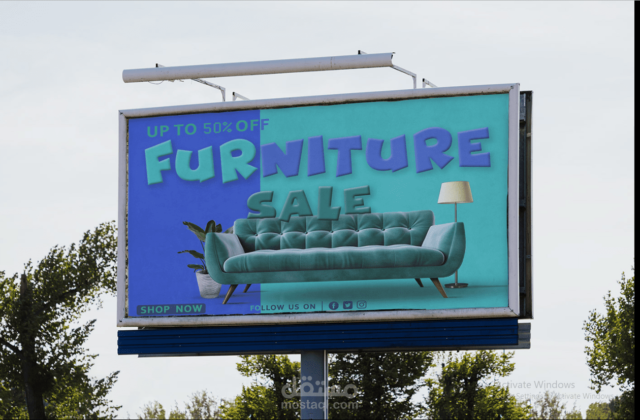 تصميم اعلان للاثاث