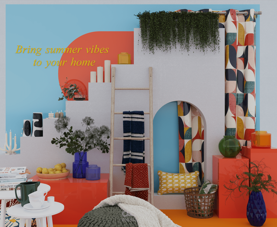 Summer accessories booth