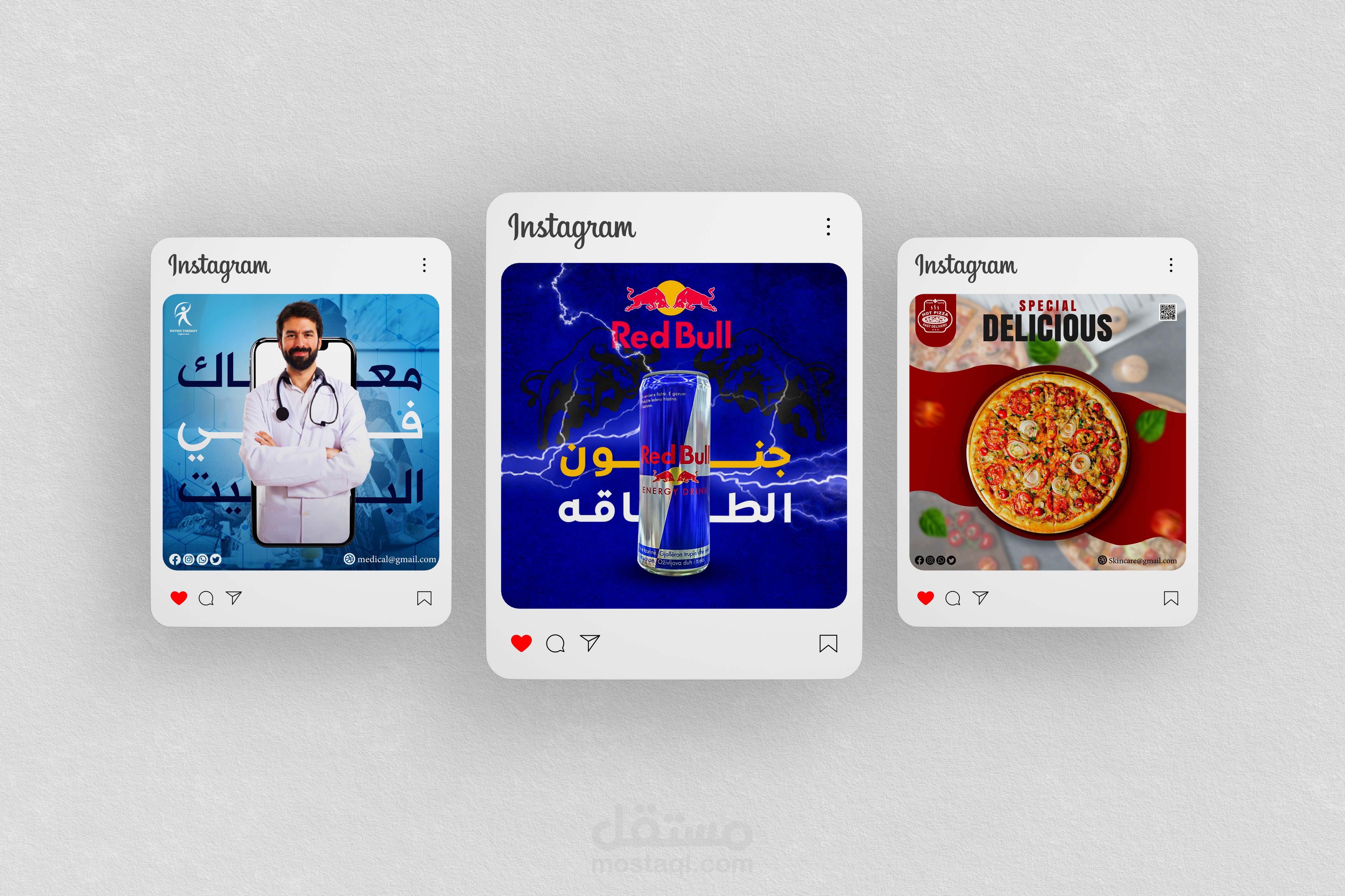 تصاميم سوشيل ميديا متنوعه