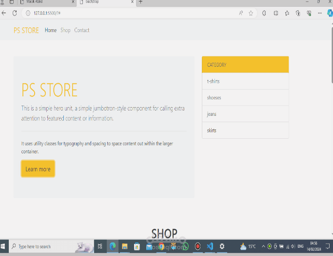 تصميم موقع باستخدام bootstrap