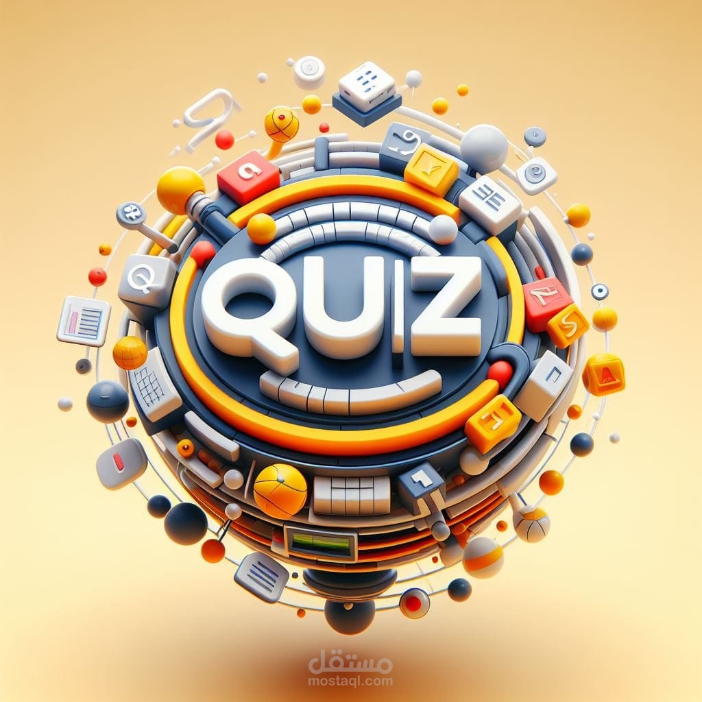 تصميم شعار لبرنامج مسابقات بإسم quiz