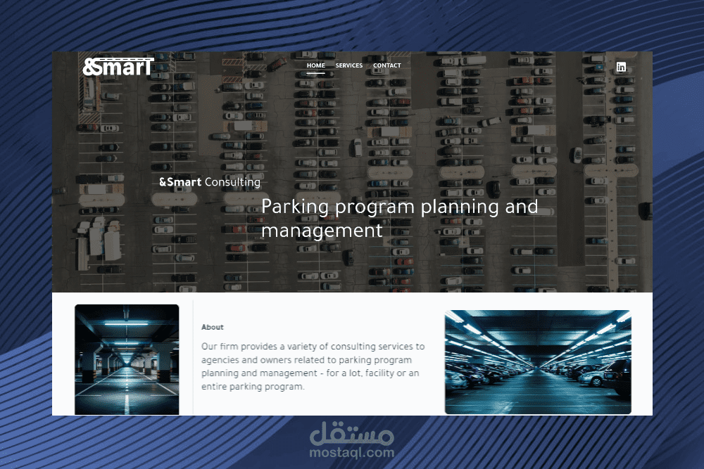 موقع لشركة إستشارية لمواقف السيارات