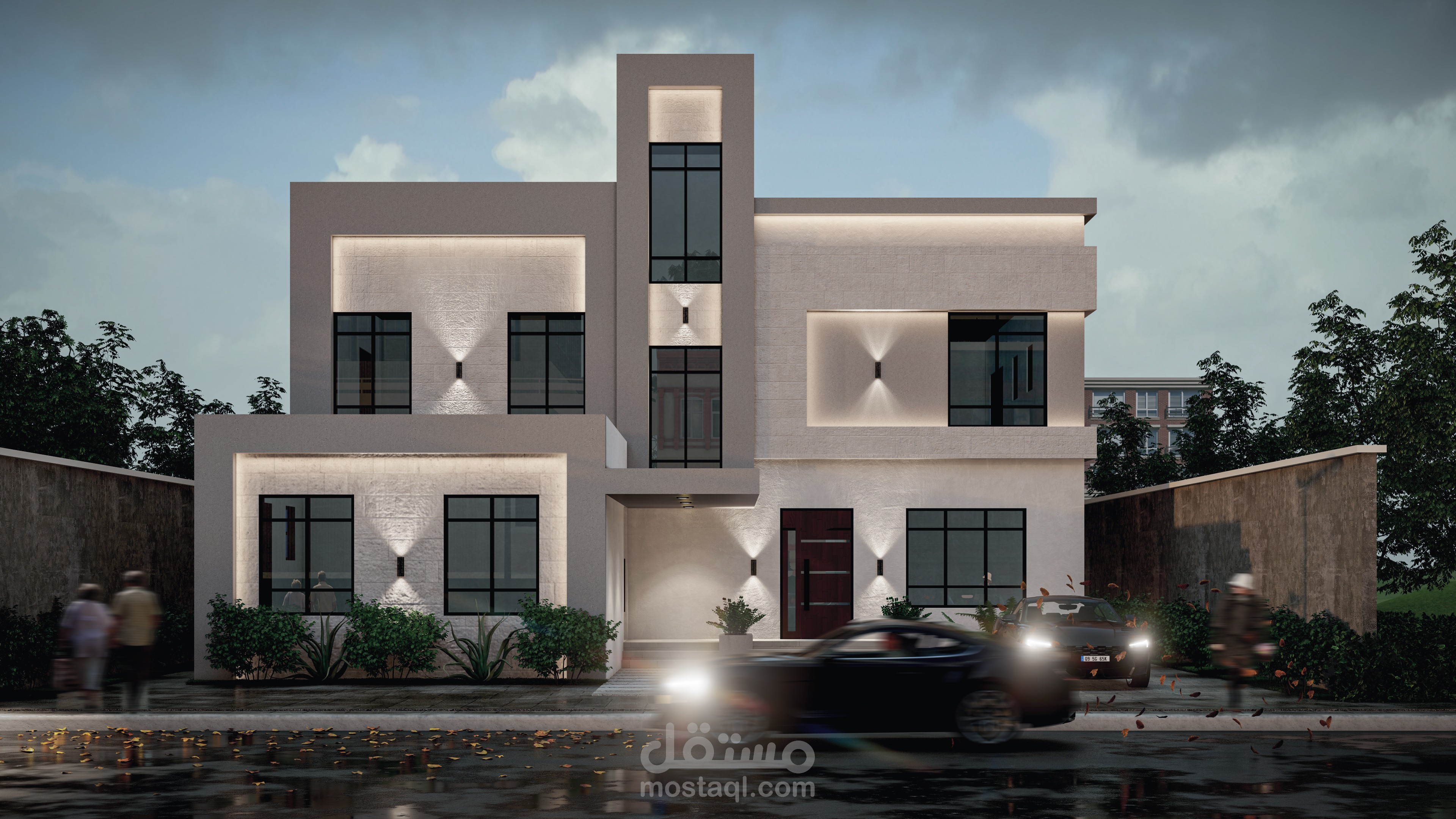 تصميم واجهة مودرن اقتصادية