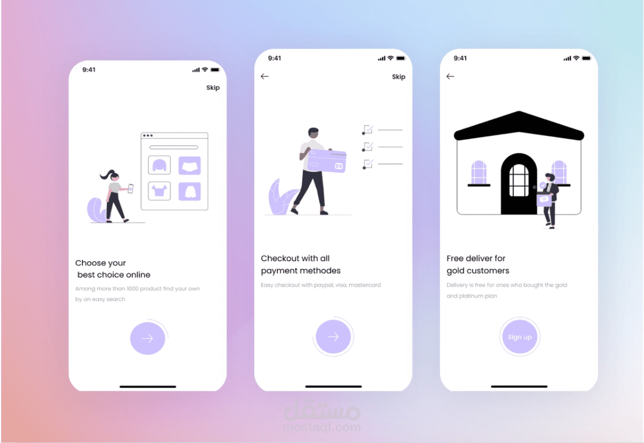 E-Commerce Mobile App(Onboarding)