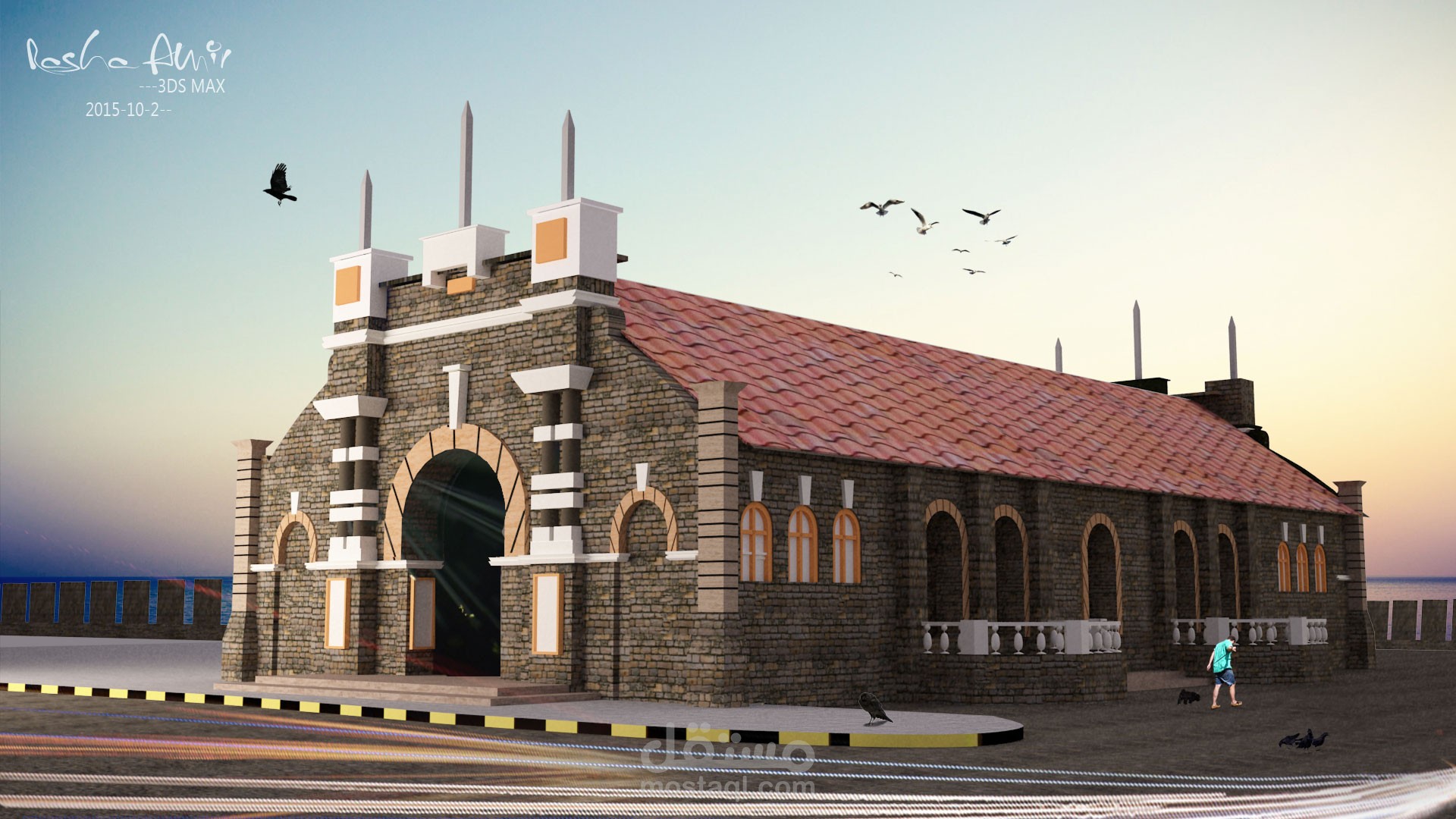 نمذجة رصيف السياح - مباني تاريخية في عدن