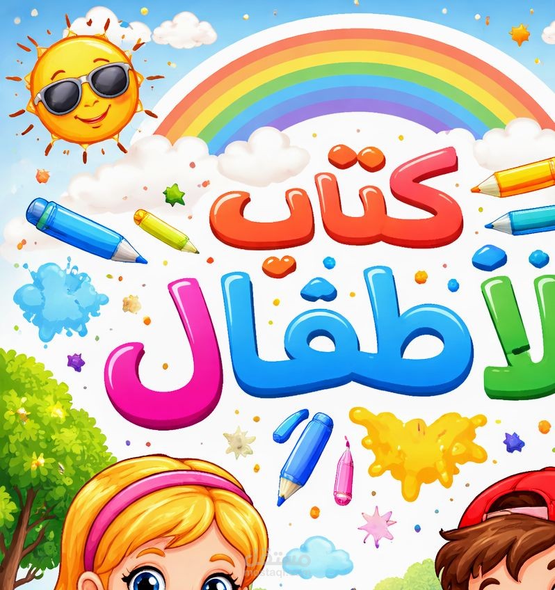تصميم كتاب تلوين للأطفال + غلاف احترافي