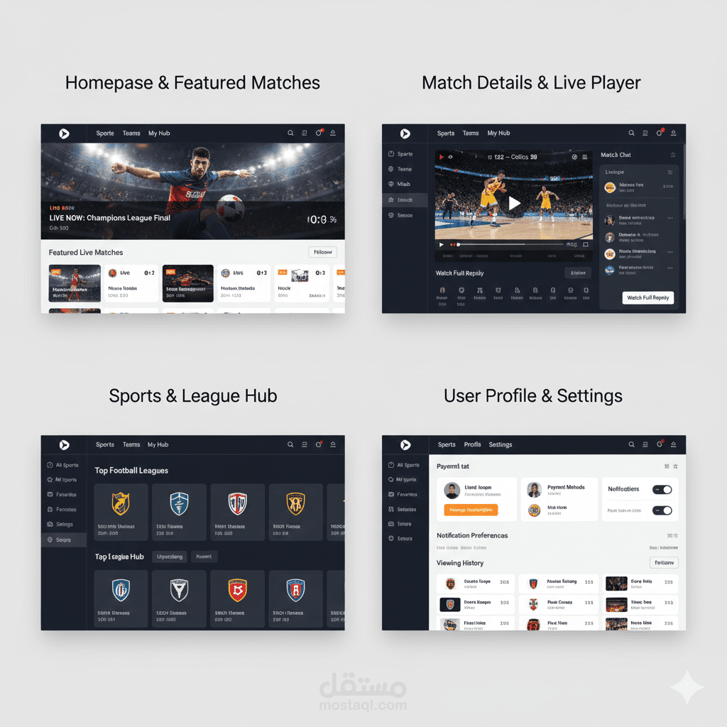 Live Sports Streaming Platform