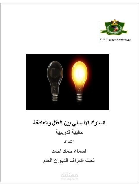 حقيبة تدريبية تحت اشراف الديوان العام