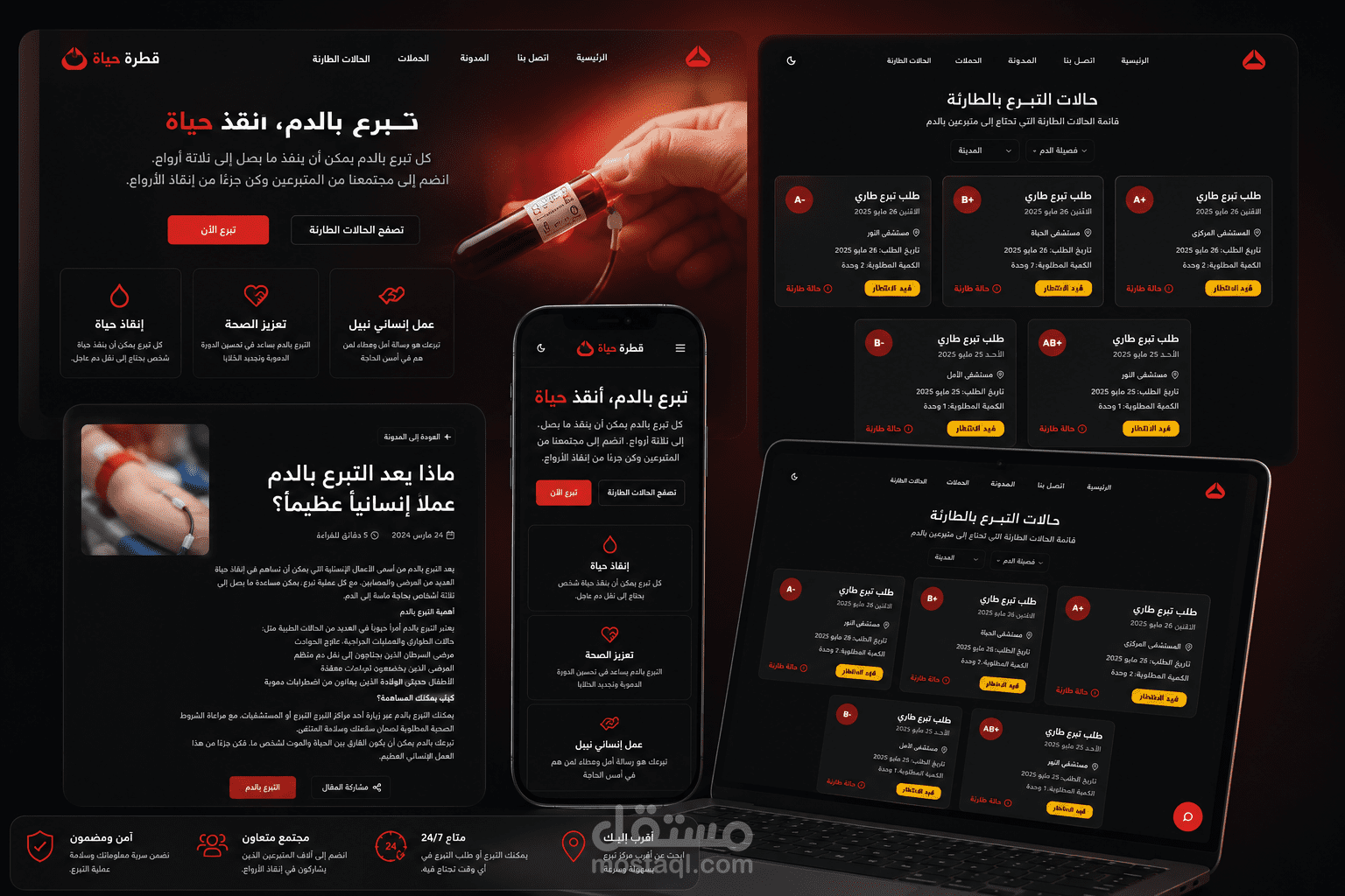 منصة قطرات حياة للتبرع بالدم في الجزائر
