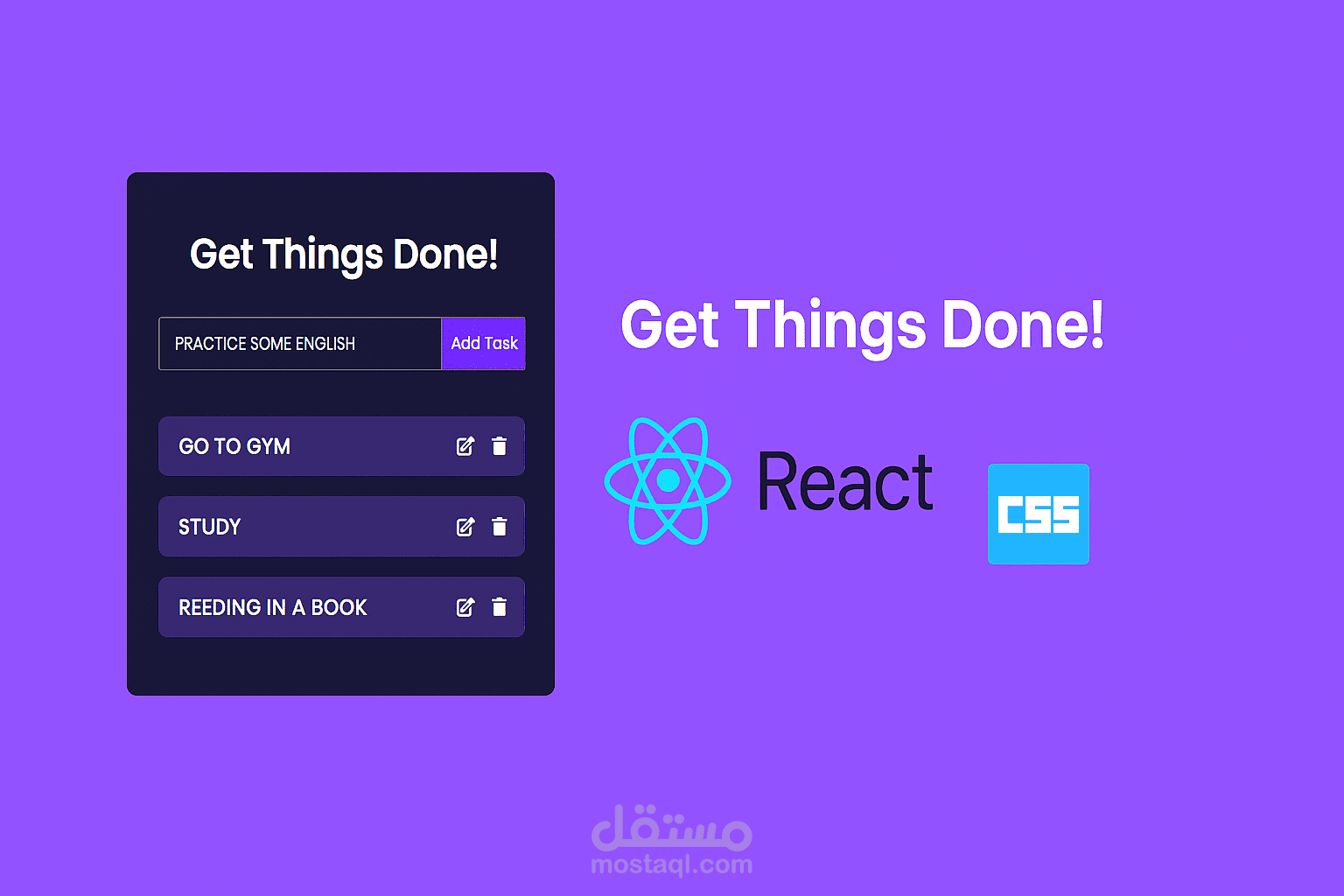 تطبيق قائمة المهام (To-Do App)