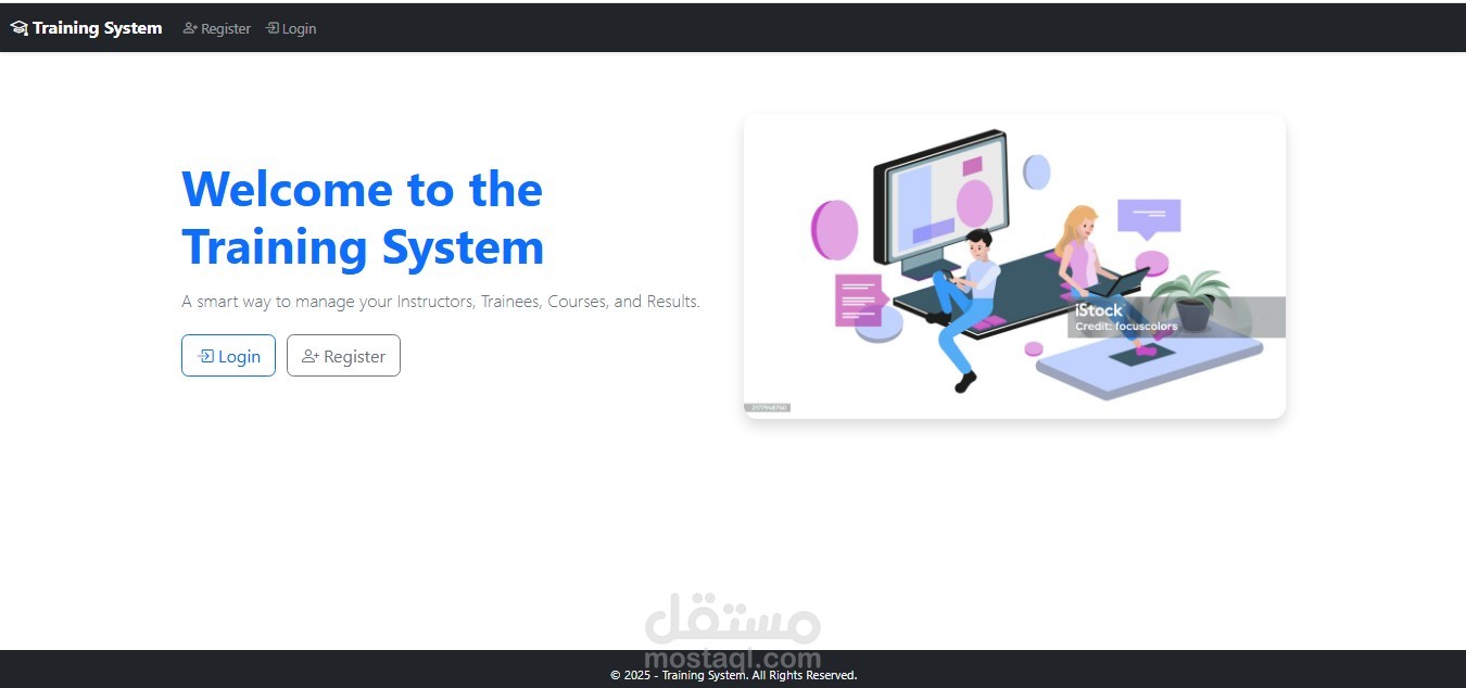 : Training Management System – ASP.NET Core MVC (Full Stack)