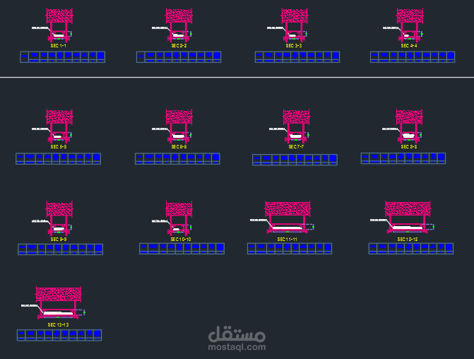عمل مخططات كهربائية لنظام حوامل الكابلات