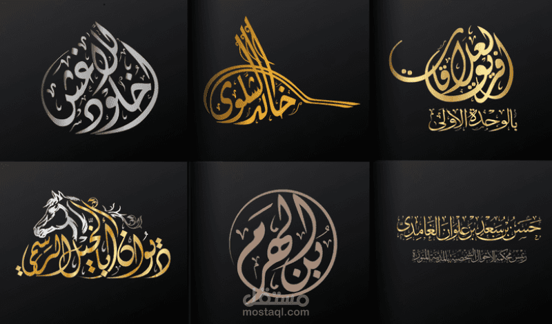 كتابة المخطوطات والأسماء والعناوين بخط اليد بالخط العربي