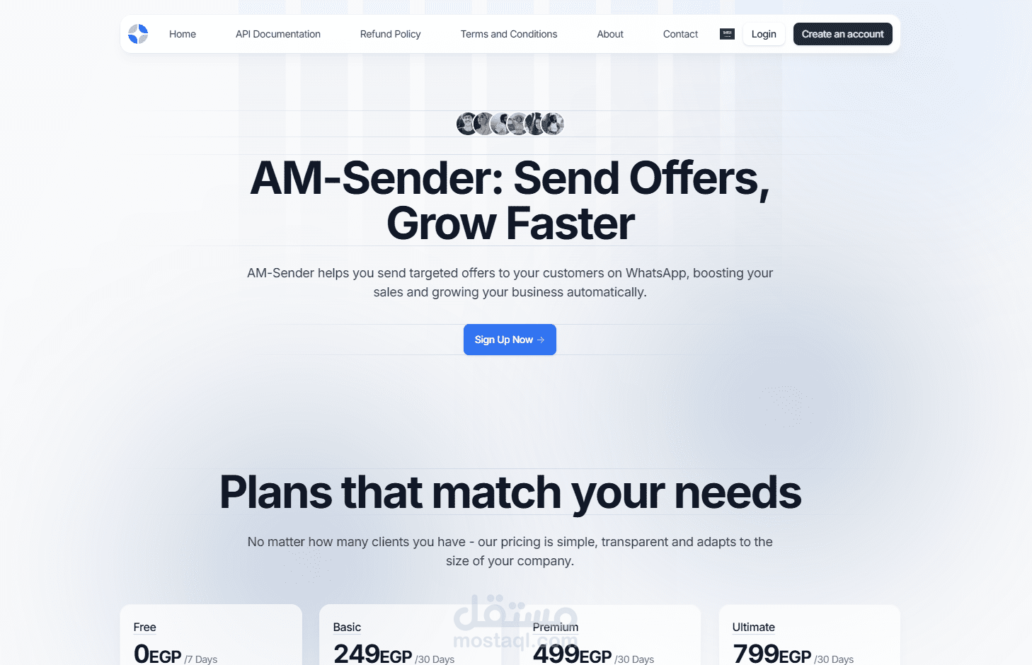 نظام إرسال رسائل واتساب جماعية – AM Sender (متعدد الأجهزة + API)