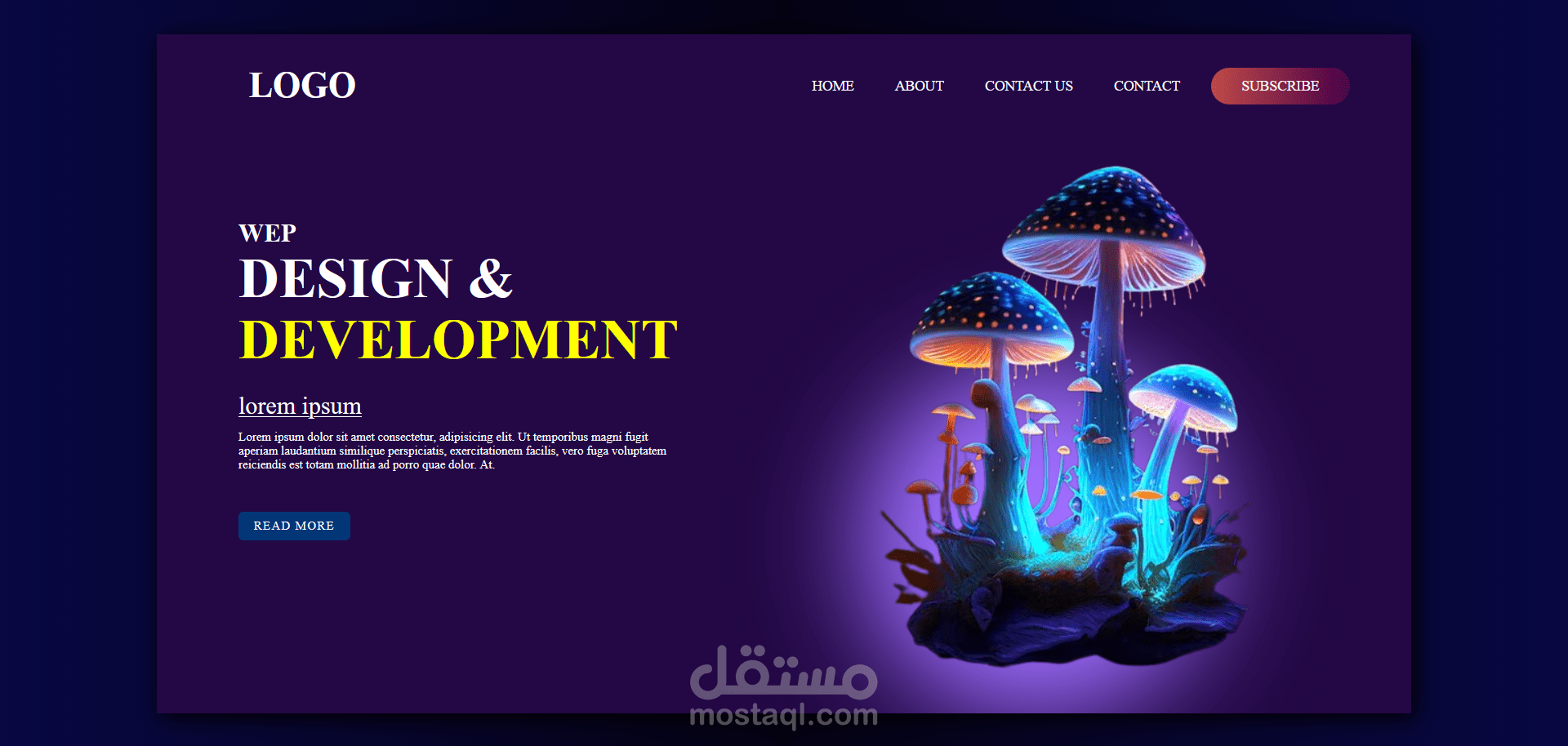 Modern Landing Page UI Design